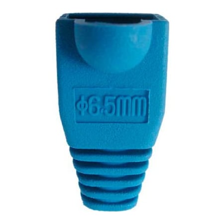 Chiptech, Inc Dba Vertical Cable Vertical Cable, RJ45 PVC Slip On Boots For Cat 5E & Cat 6 - Blue - 10 Pack 015-29BL-10